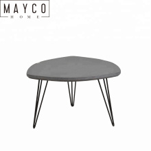 Mayco Gray Washed Design Wood Hairpin Leg Coffee Table for Living Room